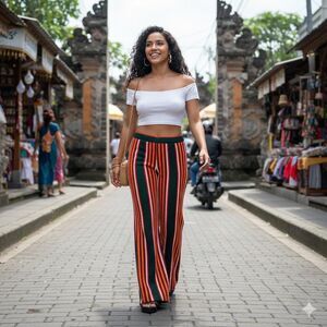 Pitusa of Miami Palazzo Style Pants | Designer Resort Wear | Boho Vacation Style